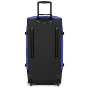 EASTPAK Duffel - حقيبة دافل بعجلات من القماش المشمع الأزرق