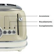 Ariete Vintage Toaster 4 Slices 1630W Beige