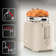 Tefal Morning Toaster 2slot. Fairgrey Plastic. . 50 60 Hz