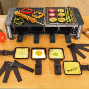 Cecotec Raclette Grill & Stone, 1400W, 8 Prs