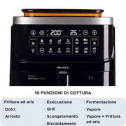 Ariete Steam+Air Fryer+Grill, 7L, 1700W