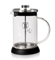 Berlinger Haus Coffee and Tea Plunger, 600Ml, Black Silver Collection