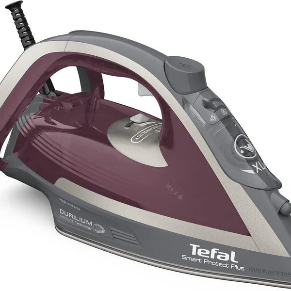 Tefal Protect . Java Pepper . . Min. Min. Vertical Steam. Automatic Steam. Duriluim Airglide Soleplate. Anti Drip. Auto Off. Eco Mode. Anti Scale Setting