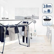 LEIFHEIT Standing Dryer Pegasus 180 Solid Black