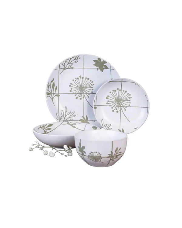 Dorsh Flora Beige Stoneware Set 24 Pcs