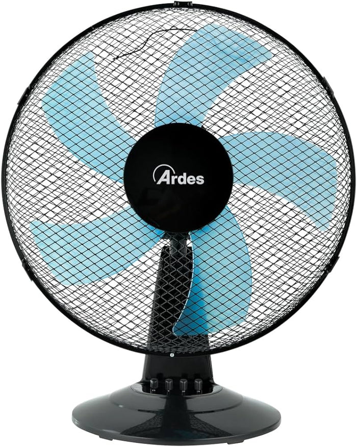 Ardes Desk Fan STEELO 16", 50W, 5 Blades, Black