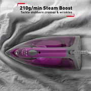 Tefal Express Steam Dj Lilac Hippo . Min Min Sol Ceramic. Anti Scale Setting