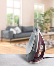 Tefal Protect . Java Pepper . . Min. Min. Vertical Steam. Automatic Steam. Duriluim Airglide Soleplate. Anti Drip. Auto Off. Eco Mode. Anti Scale Setting