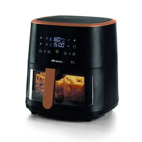 Ariete Air Fryer 9L, Window Door, 1500W, Black