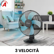 Ardes Desk Fan STEELO 16", 50W, 5 Blades, Black