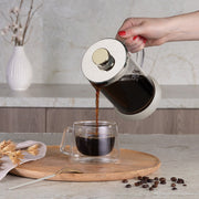 Berlinger Haus Coffee and Tea Plunger, 800Ml, Black Silver Collection