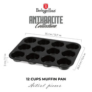 Berlinger Haus Anthracite 12-Cup Muffin Pan