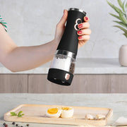Berlinger Haus 2 In 1 Electric Pepper and Salt Mill, Black Rose Collection