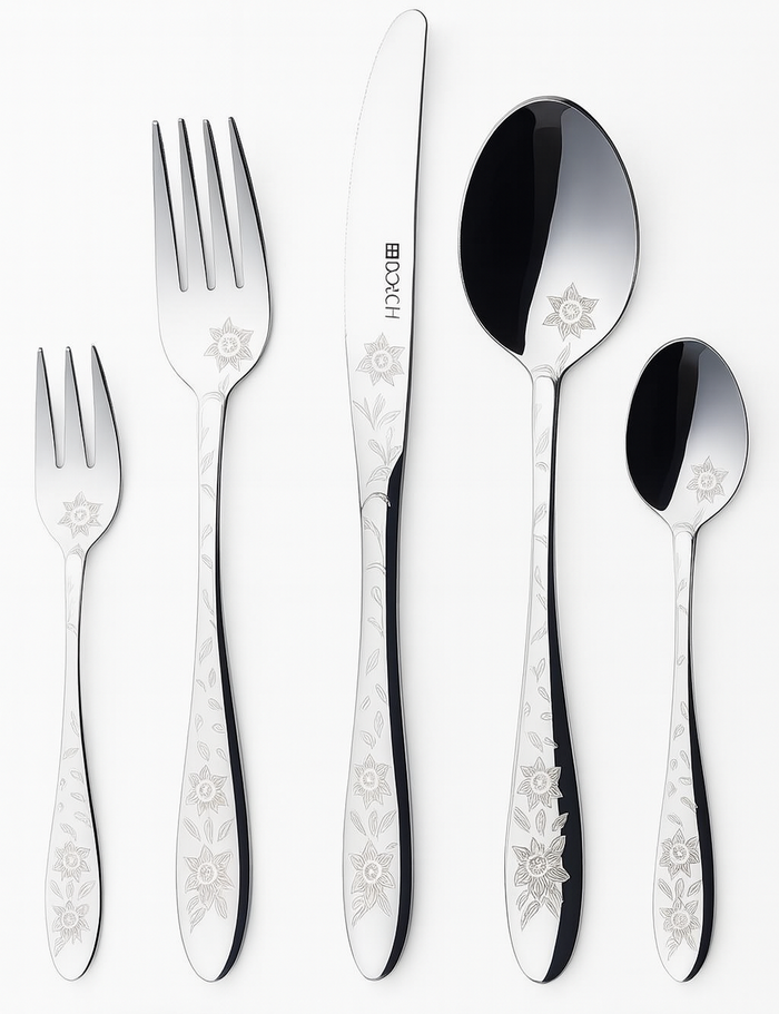 Dorsh Rose Cutlery Set - 72 Pcs