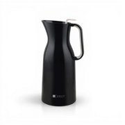 Dorsh Vacuum Jug 1.0L - Black Matt Keep Hot Up to 12 Hr. and Cold Up to 24 Hr. Double Walled Glass Liner Replaceable Bottle
