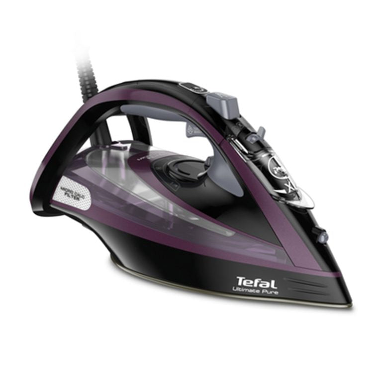 Tefal Ultimate Pure. W. Min. Min. Durilium Airglade. Anti Scale Alert. Auto Off