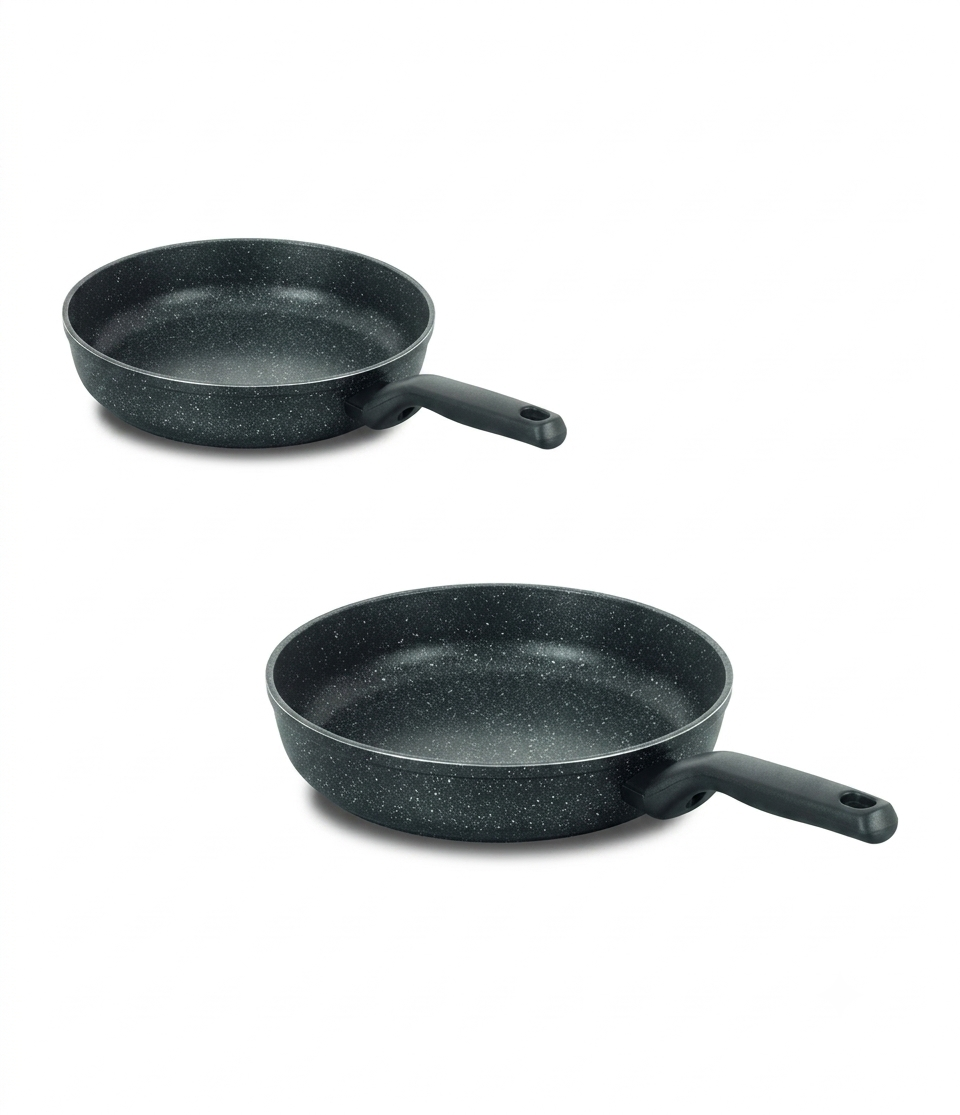 KORKMAZ of 2 Ornella Frying Pan 24 + 28 cm