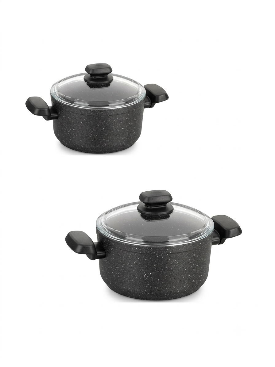 KORKMAZ of 2 Ornella Casseroles 20 + 24 cm