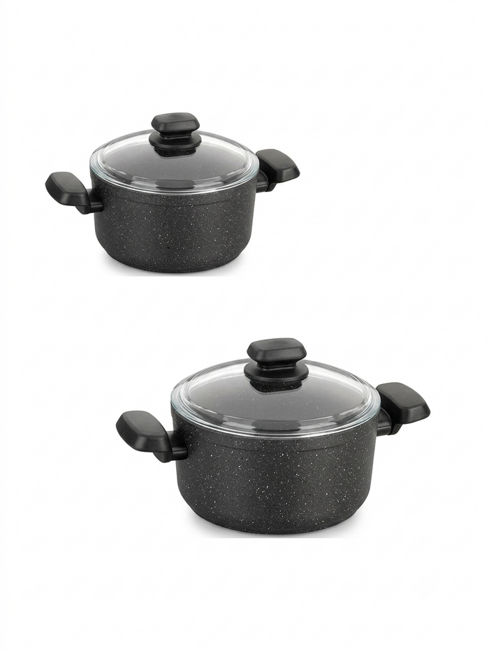 KORKMAZ of 2 Ornella Casseroles 20 + 24 cm