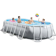 INTEX Prism Frame Oval Pool Set 5.03X2.74X1.22M