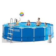 INTEX Metal Frame Above Ground Pool Set D4.57X1.22M