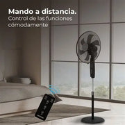 Cecotec Stand Fan 18", 6 Blades, 610 Max Flow, Digital, Remote, 70W