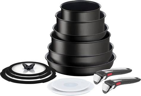 Tefal Ingenio Unlimited Set 13pcs:frypan 22-28,sautepan 24,stirfrypan 26,saucepan 16-20,glass Lid 16-20-24,hermetic Lids 16-20,2 Handles