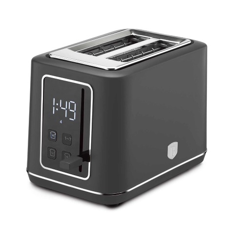 Berlinger Haus Anthracite Digital Toaster, 870W, LED Display