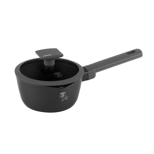 Berlinger Haus Anthracite Sauce Pan with Lid, 16 cm