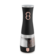 Berlinger Haus 2 In 1 Electric Pepper and Salt Mill, Black Rose Collection