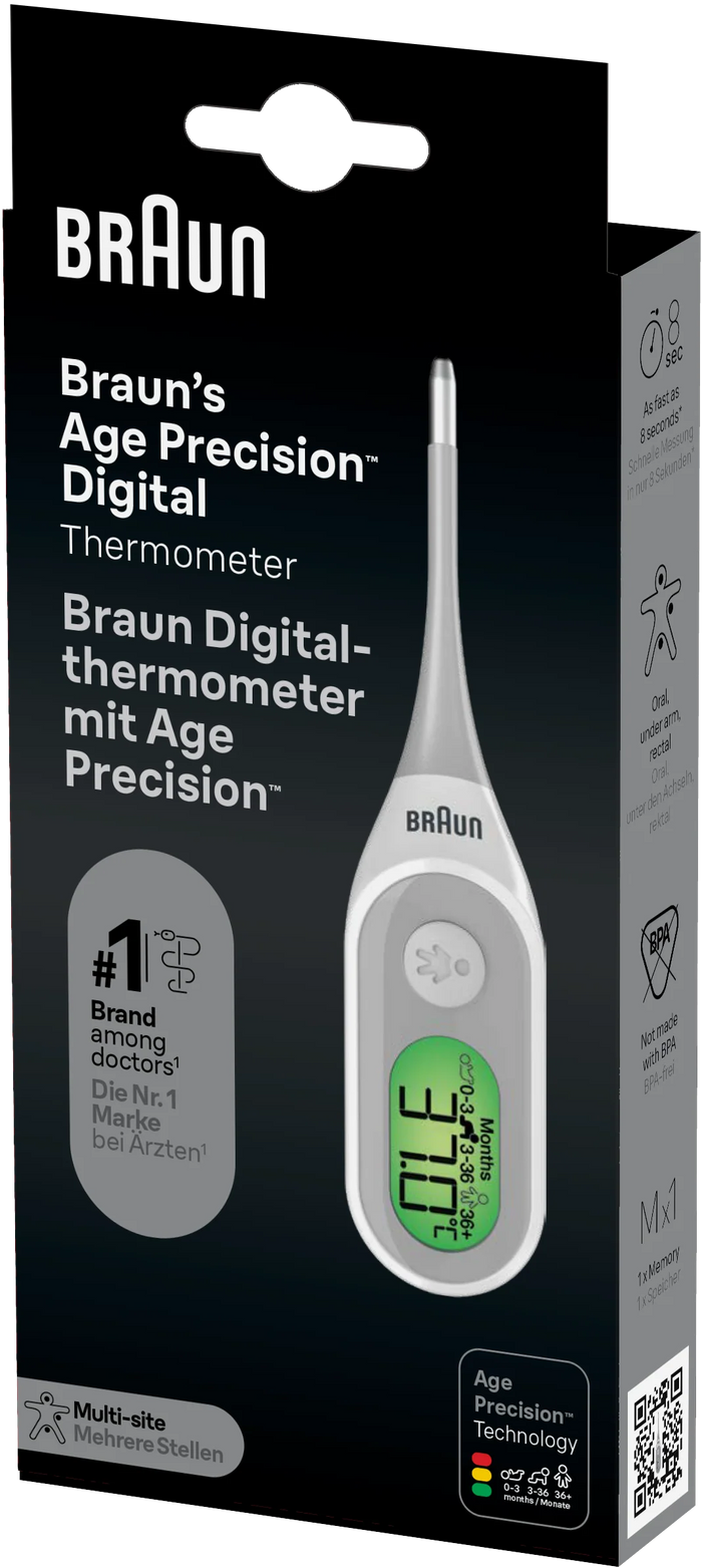 BRAUN Age Precision Digital Stick Thermometer