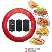 Moulinex Sandw & Waffle Maker + Cutting + Panini