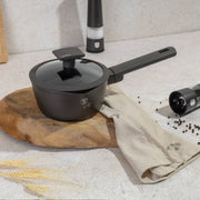 Berlinger Haus Anthracite Sauce Pan with Lid, 16 cm