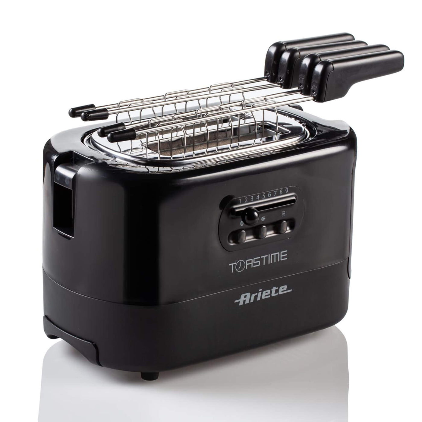 Ariete Toaster Black, 9 Settings, Defrost & Heating, 700W