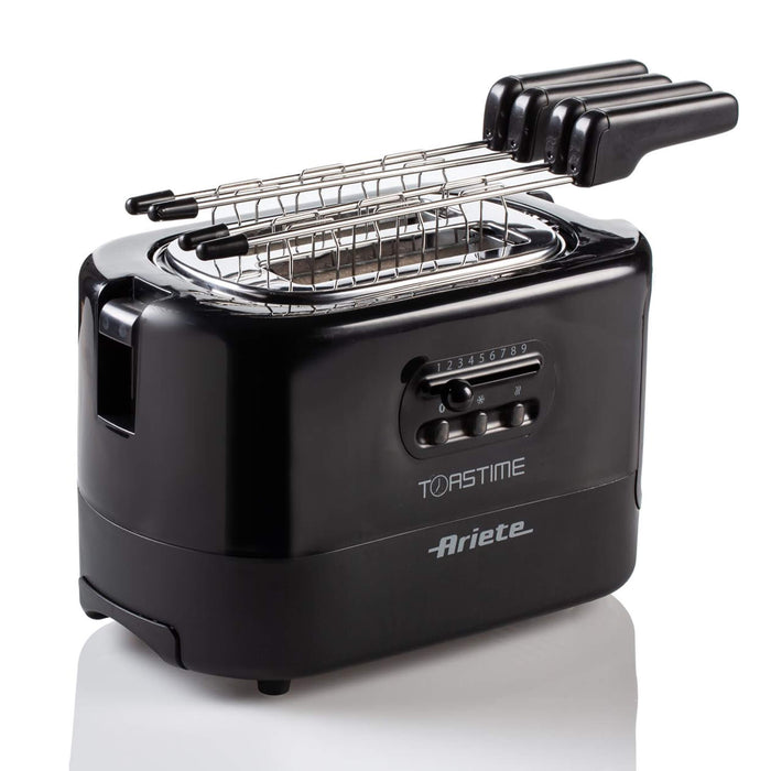 Ariete Toaster Black, 9 Settings, Defrost & Heating, 700W