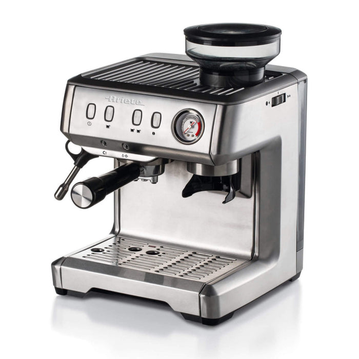 Ariete Metal Touch Espresso Maker, W/Grinder, 15Bar, 1600W