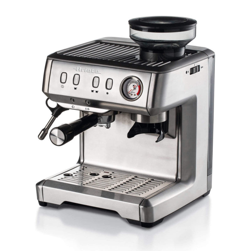 Ariete Metal Espresso Maker, Built-in Grinder, 15Bar, 1600W