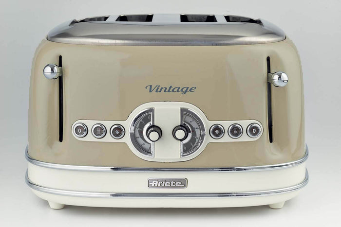 Ariete Vintage Toaster 4 Slices 1630W Beige