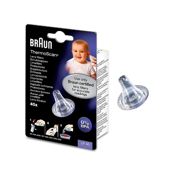 BRAUN ThermoScan Disposable Lens Filters - Pack of 40