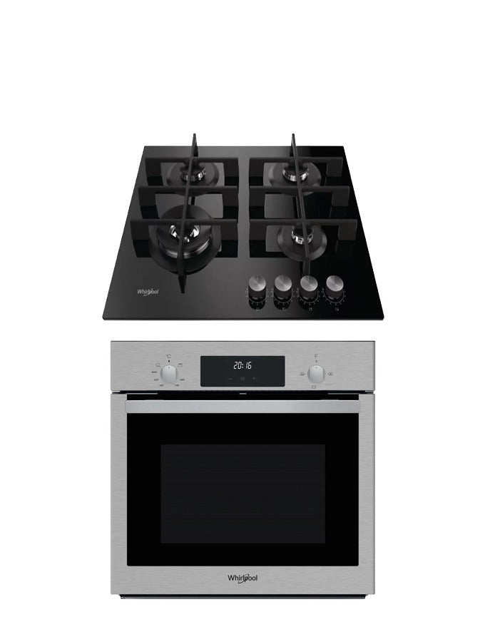 Whirlpool 60cm Built-In Oven & Hob Bundle – Stainless Steel