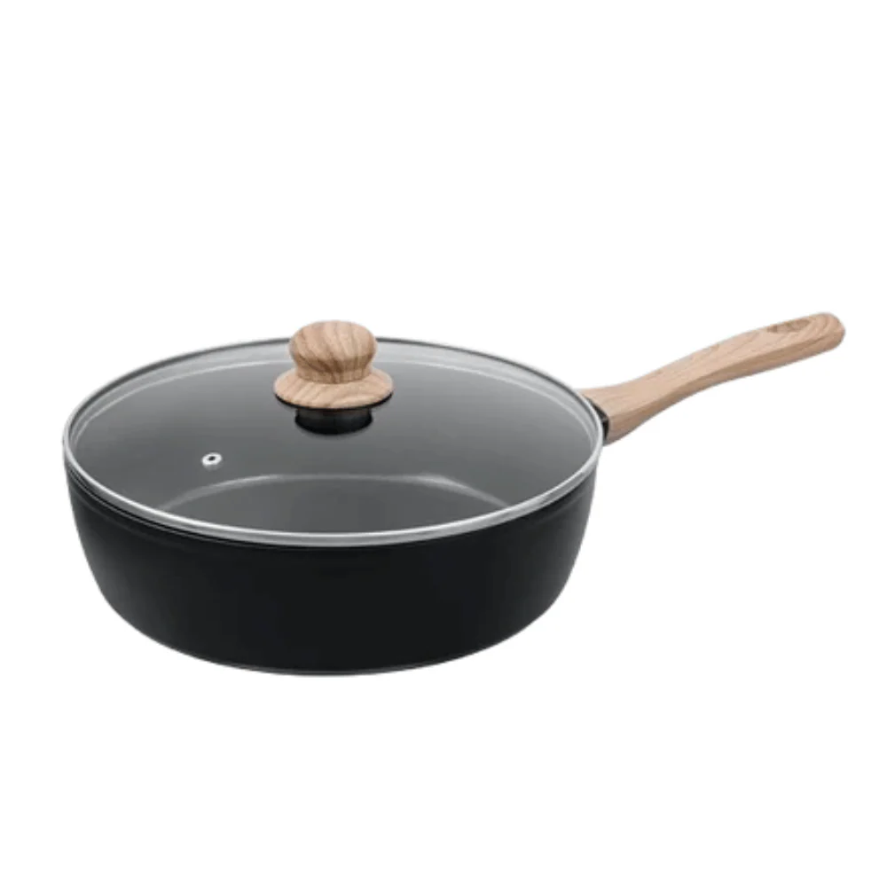 PYREX Cook & Care Deep Frying Pan with Lid 28 cm