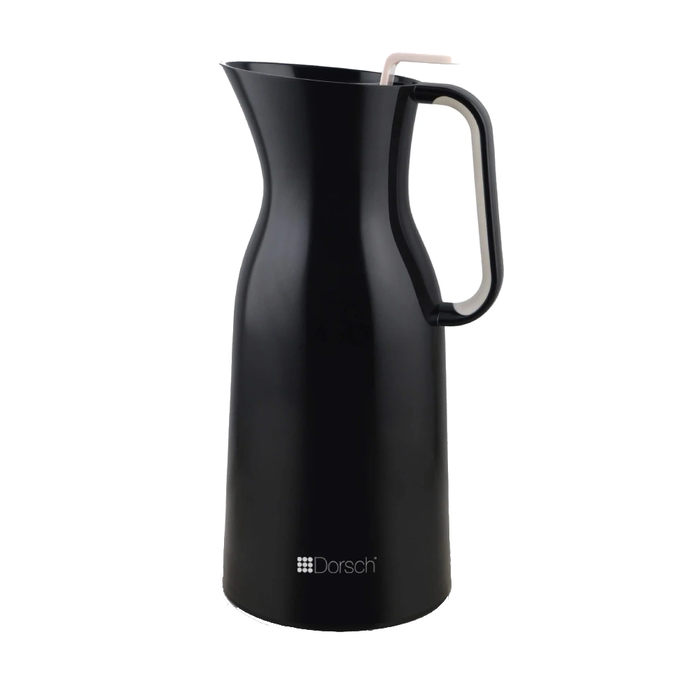 Dorsh Vacuum Jug - Keep Hot Up to 12 Hr. and Cold Up to 24 Hr. Double Walled Glass Liner Replaceable Bottle