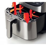 Ariete Digital Air Fryer 7L, Stainless Steel/ Pink Gold, 1800W