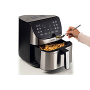 Ariete Digital Air Fryer 7L, Stainless Steel/ Pink Gold, 1800W