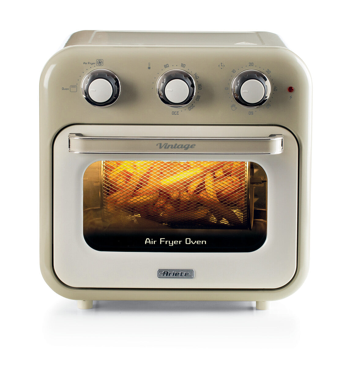 Ariete Vintage Air Fryer Oven 16L, 1400W, Rotisserie, Beige