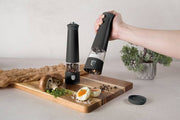 Berlinger Haus Electric Pepper and Salt Mill, 2Pcs Set, Black Rose Collection