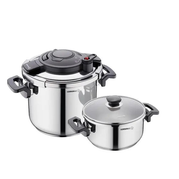 KORKMAZ Alessa 4 Piece Pressure Cooker Set