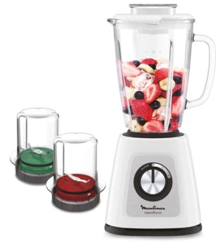 Moulinex Blender Force Glass 700W 1.75L + 2 ATT Tripl'axe