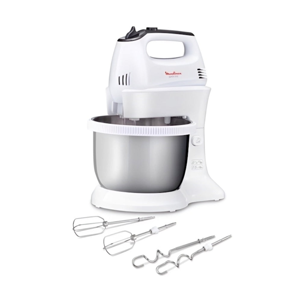 Moulinex HAND Mixer with Stand 300W 5SP 3.5L Stainless