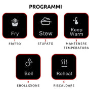 Ariete Single Induction Cooker, 5 Programs, Touch Screen, 2000w
